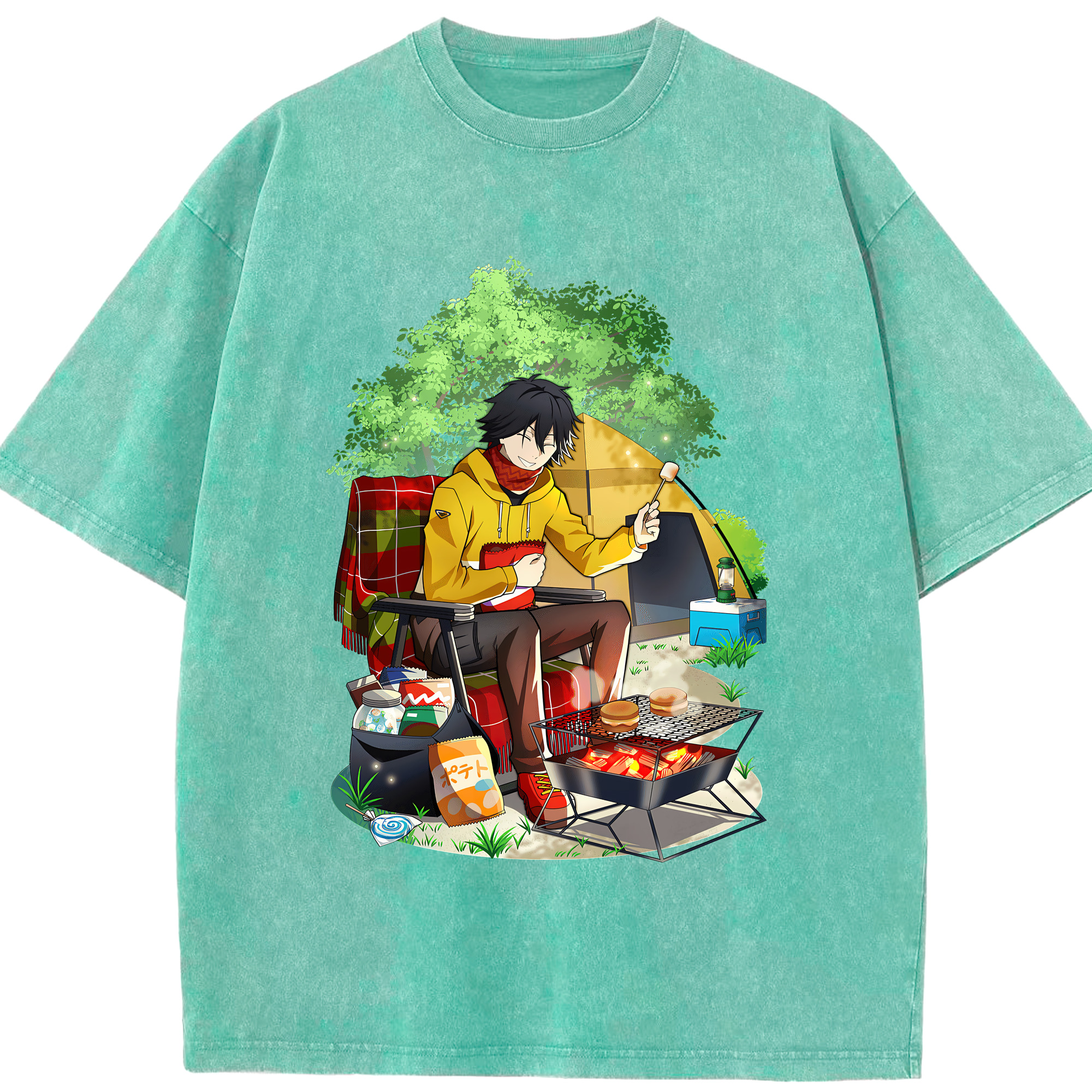 （画像用） 文豪ストレイドッグス Bungo Stray Dogs 綿100% ヴィンテージ風 半袖Tシャツ（フロントプリント）